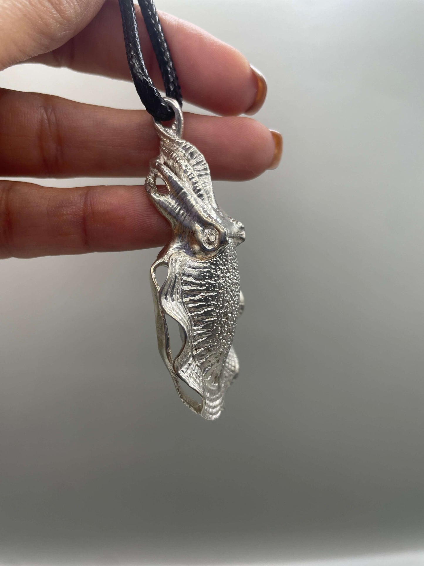 Cuttlefish Necklace, 925 Sterling Silver