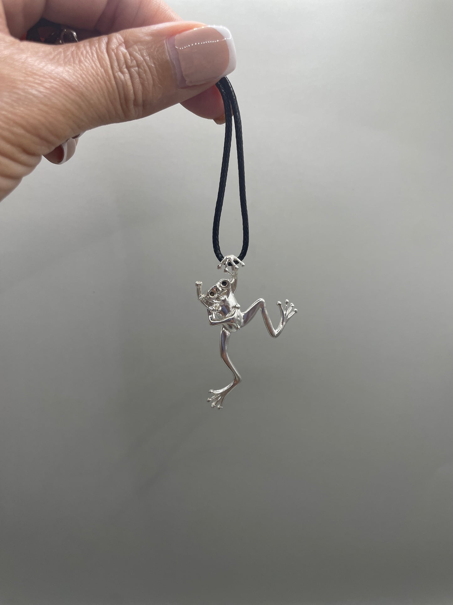 Scuba Frog Necklace, 925 Sterling Silver, 3D Pendant