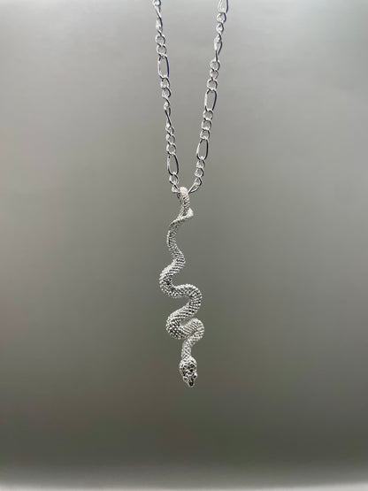 Snake Necklace, 925 Sterling Silver