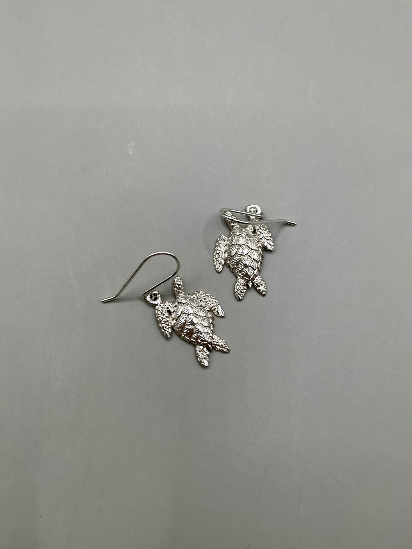 Sea Turtle Earrings, 925 Sterling Silver