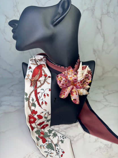 The Scarlet Tide – Seashell & Bloom Elegance