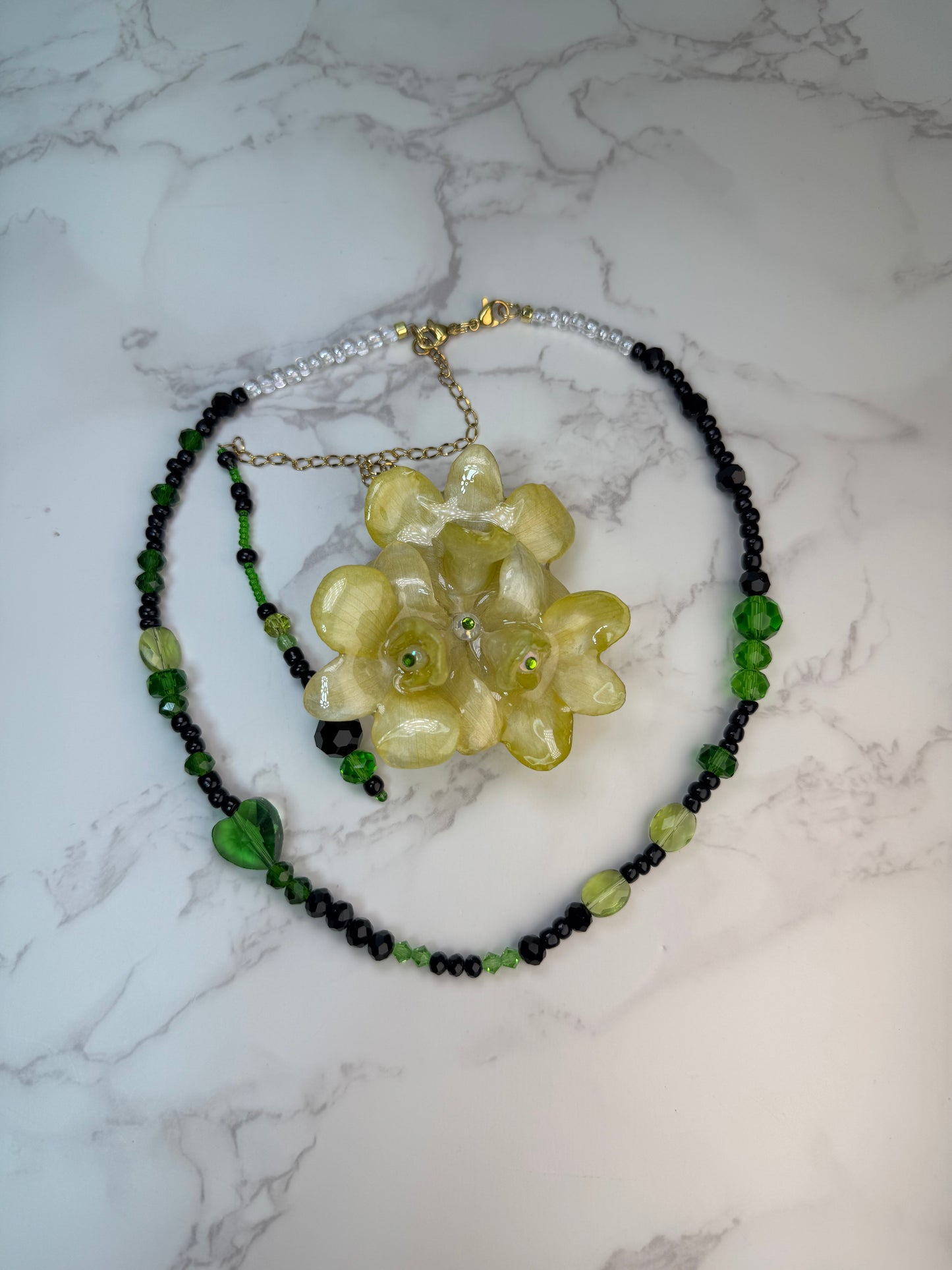 Ida Real Preserved Flower Necklace & Hair Clip | Handmade Botanical Jewelry | Multifunctional Floral Art