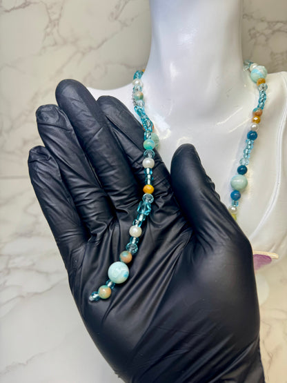 Celeste Real Starfish & Preserved Flower Necklace | Convertible Hair Clip | Handmade Ocean & Botanical Jewelry
