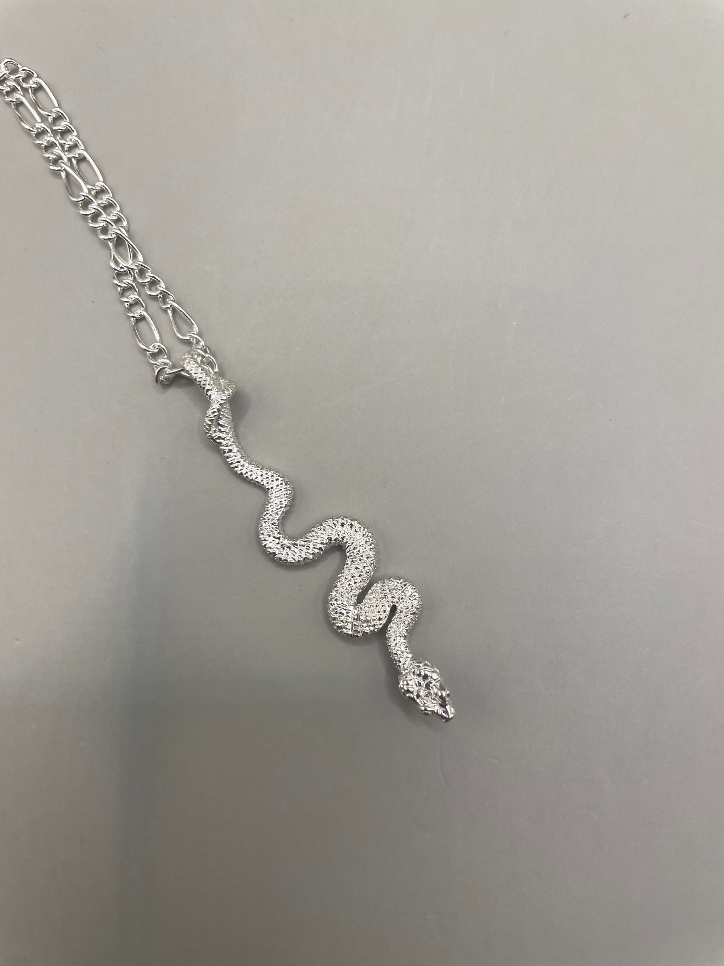 Snake Necklace, 925 Sterling Silver