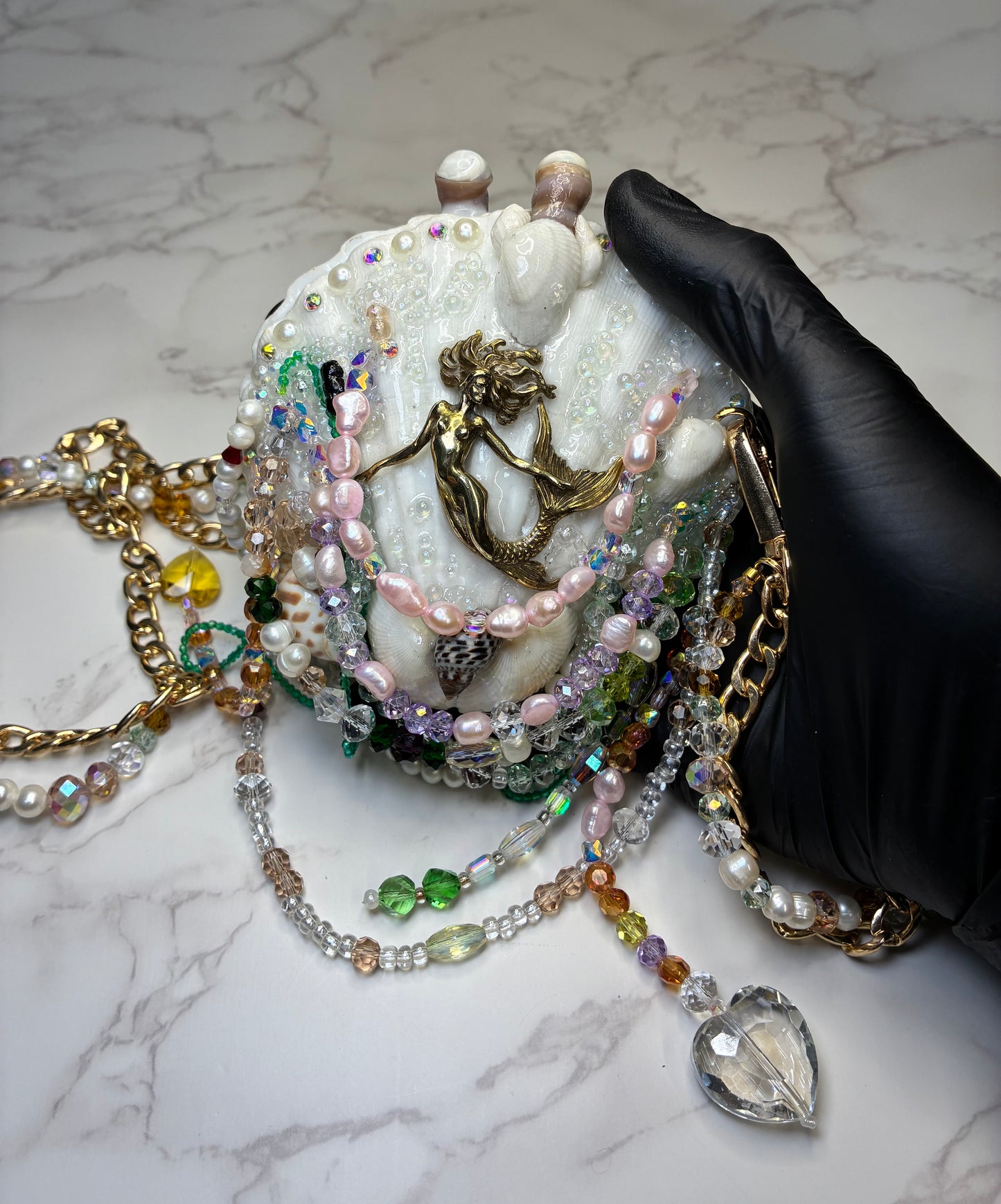 Milagros del Mar Seashell Treasure Purse