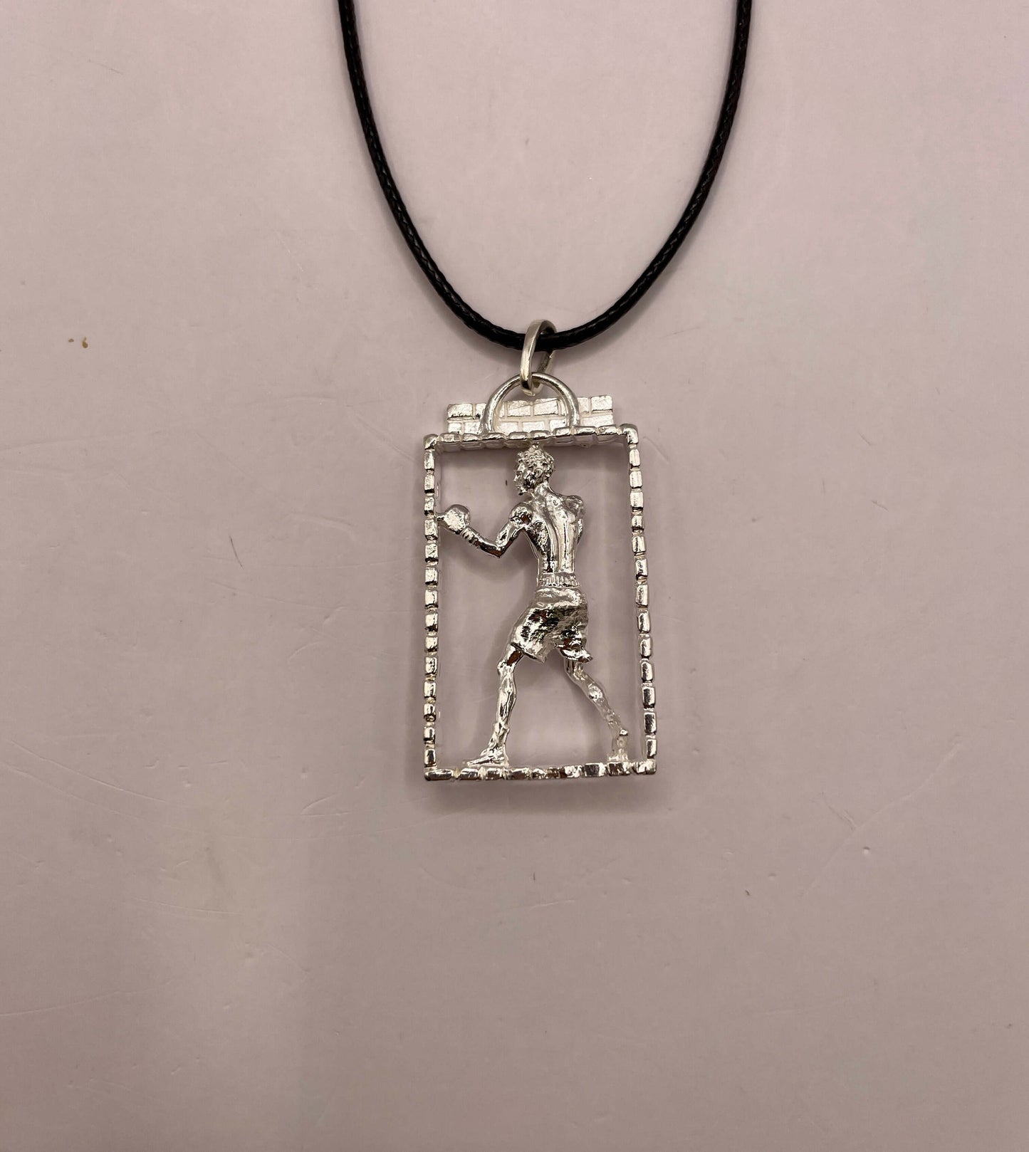 Boxing Necklace, 925 Sterling Silver