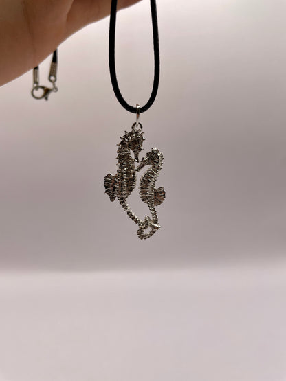 Sea Horse Necklace, 925 Silver