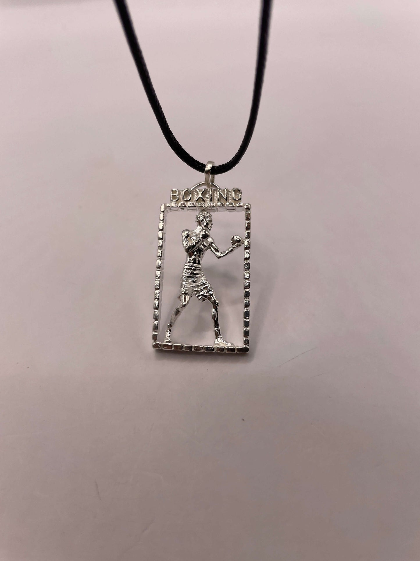 Boxing Necklace, 925 Sterling Silver