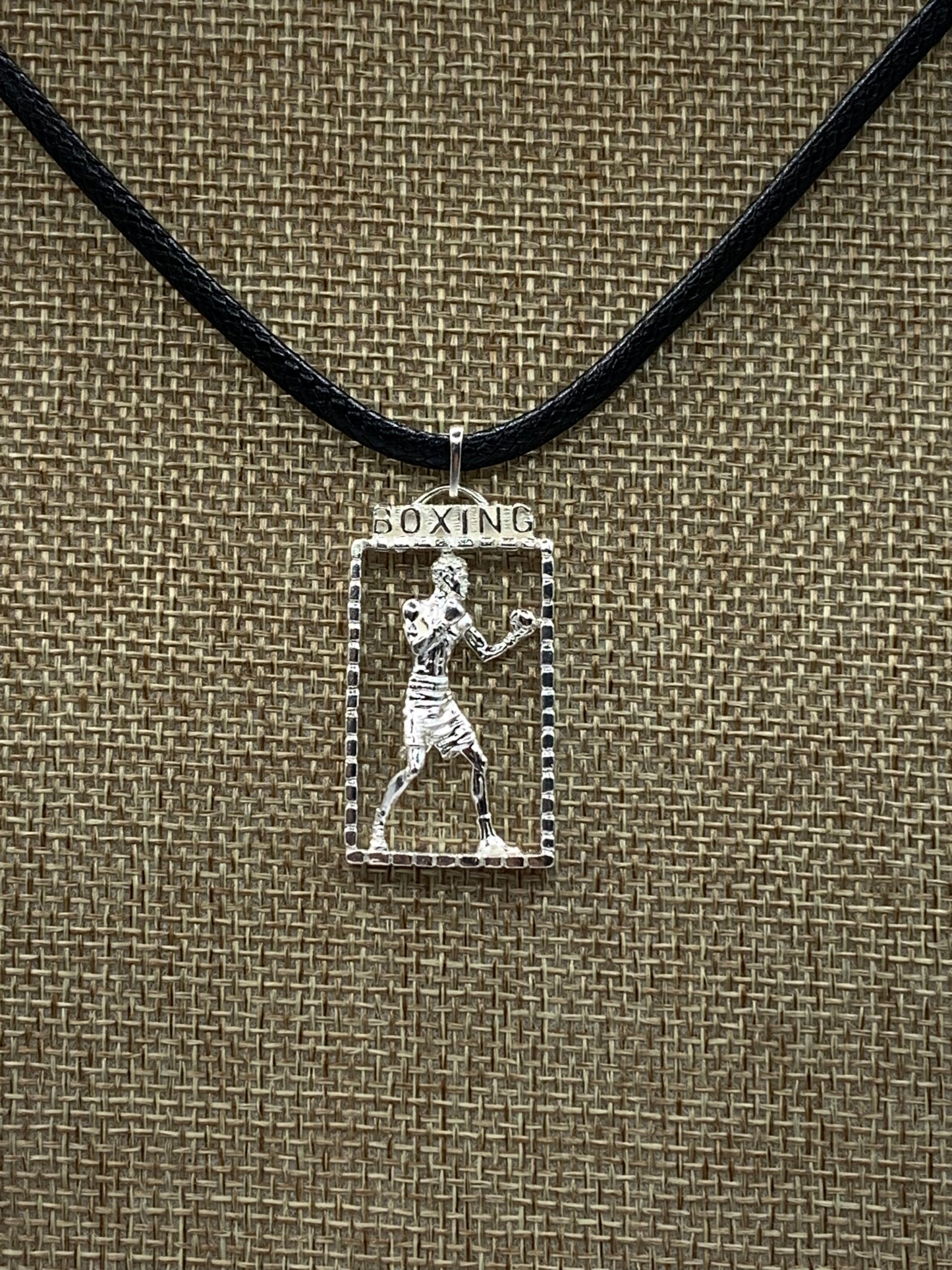 Boxing Necklace, 925 Sterling Silver