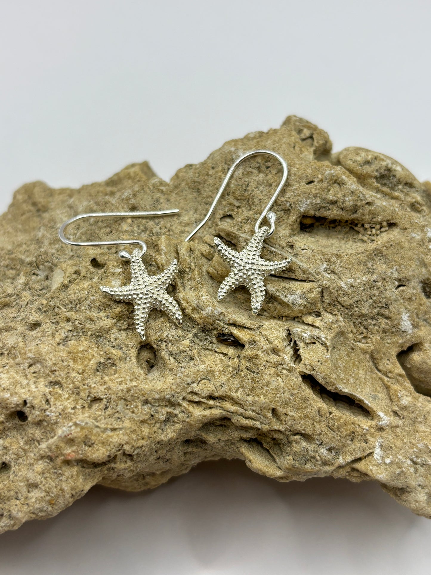 Starfish Earrings, 925 Silver