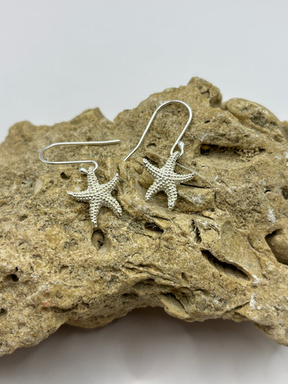 Starfish Earrings, 925 Silver