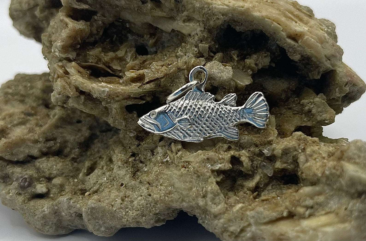 Snapper Fish, 925 Silver, 3D Pendant - Lluch Jewelry