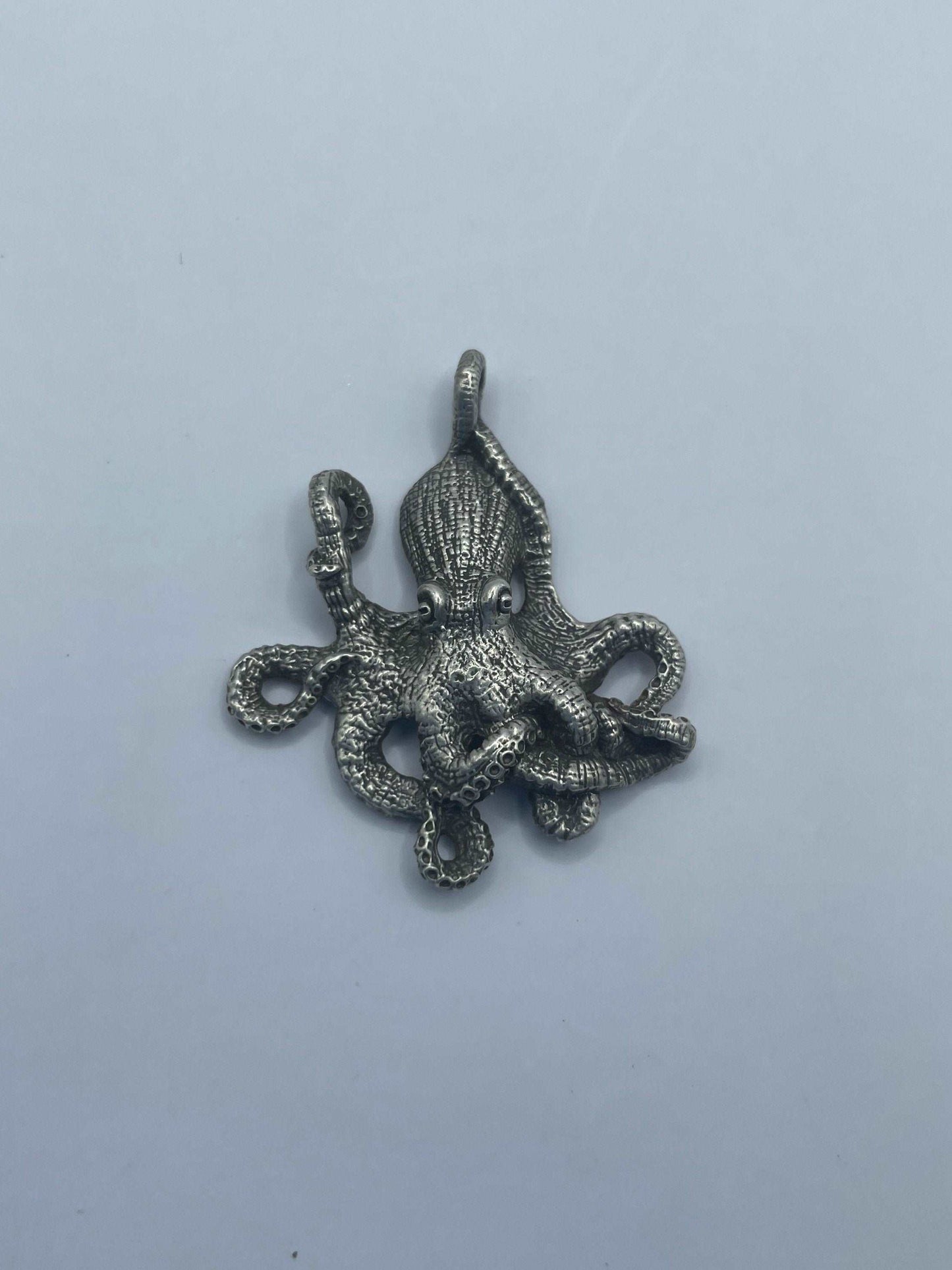 Octopus, 925 Silver, 3D Pendant - Lluch Jewelry