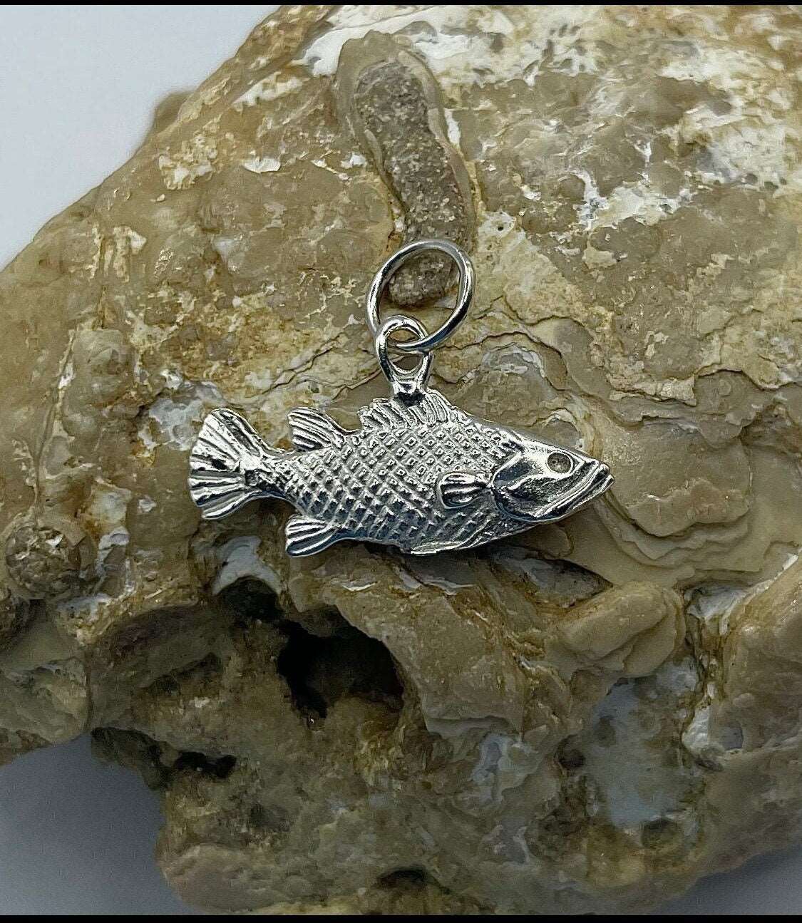 Snapper Fish, 925 Silver, 3D Pendant - Lluch Jewelry