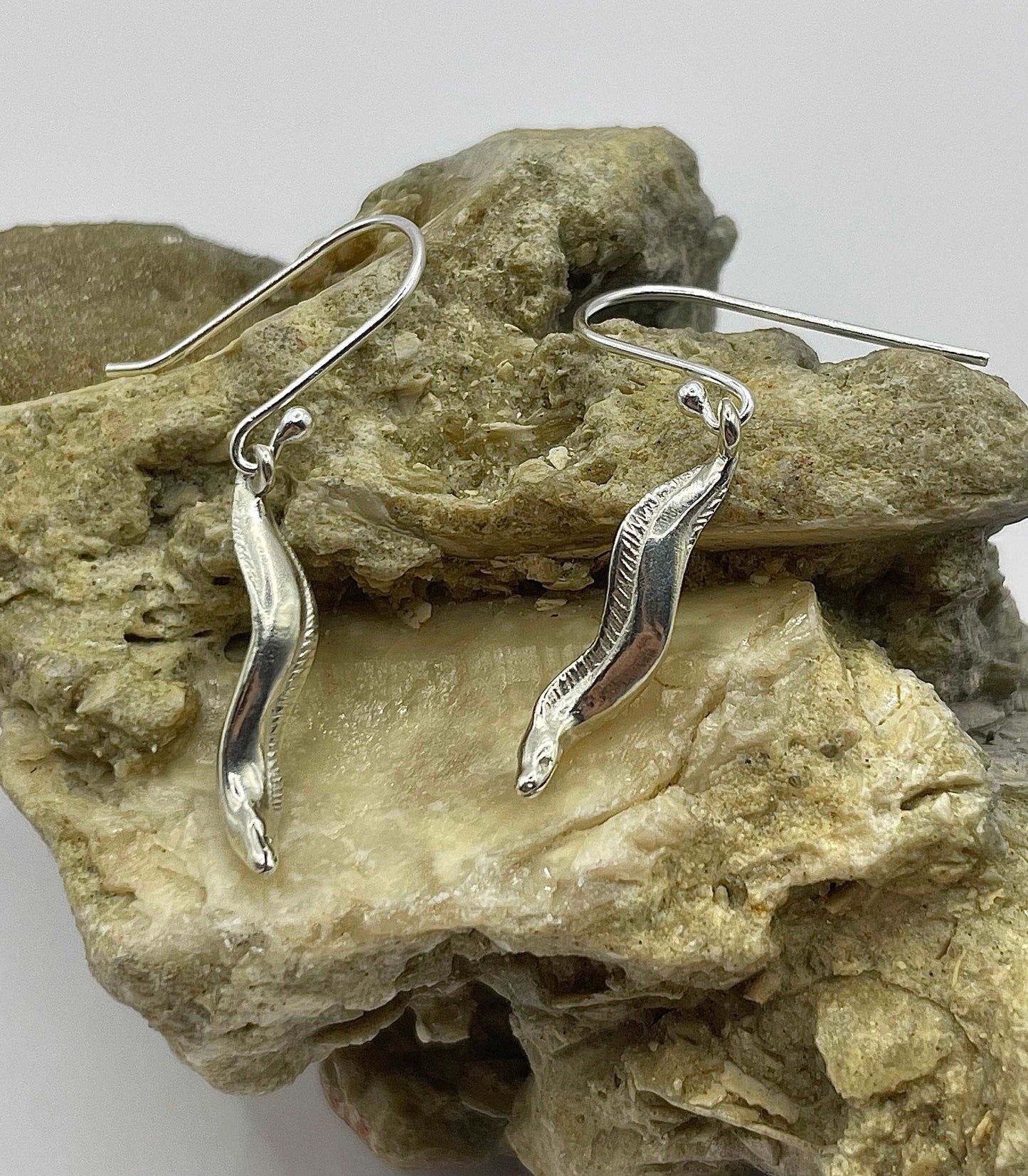 Moray Eel Earrings - Lluch Jewelry