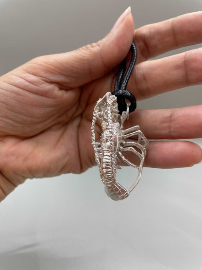 Realistic Spiny Lobster Pendant - Lluch Jewelry