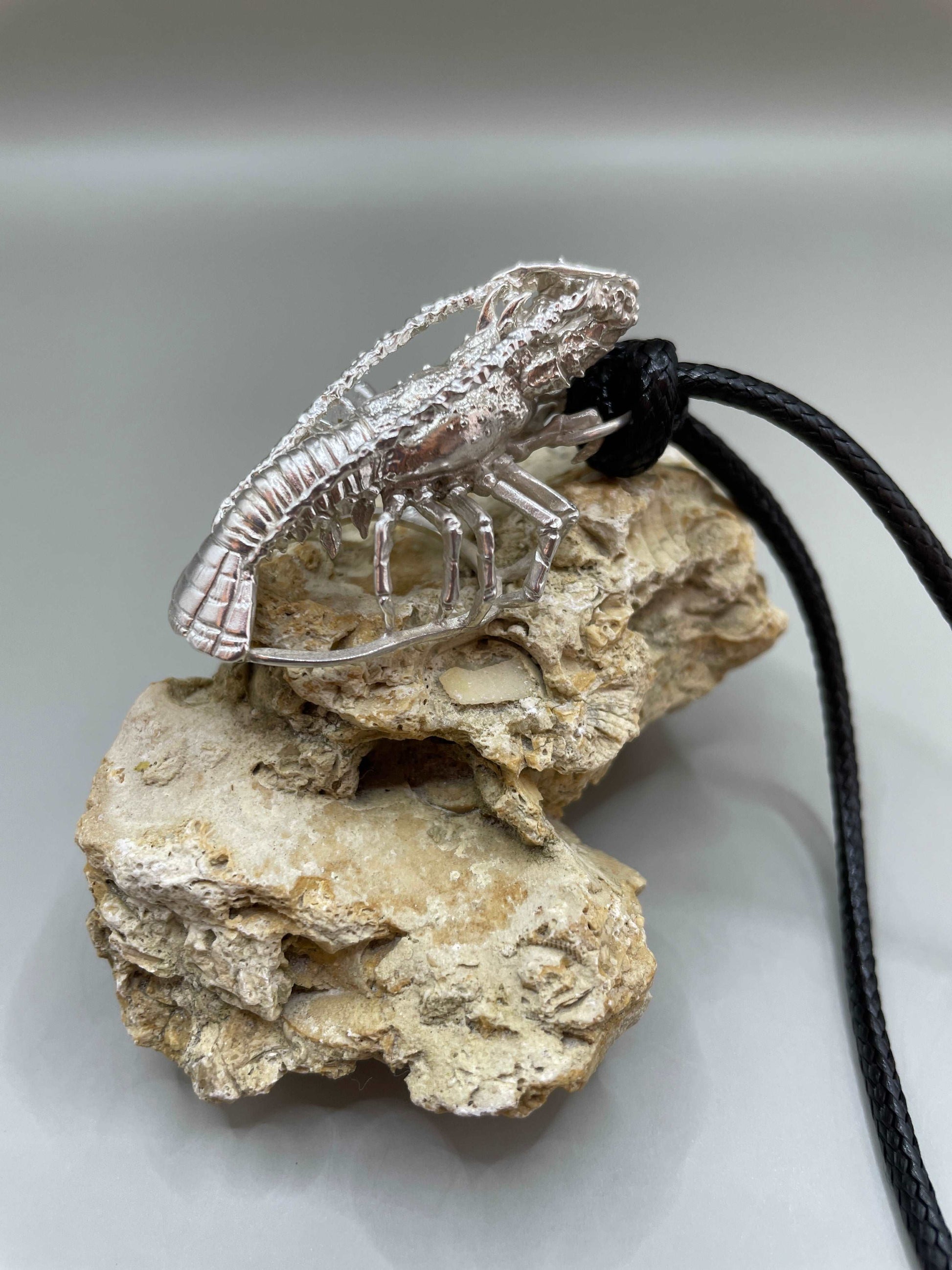 Realistic Spiny Lobster Pendant - Lluch Jewelry