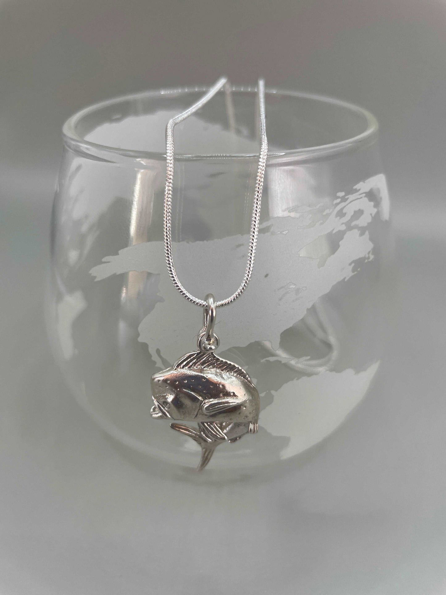 Mini Mahi Mahi Fish 3D Pendant - Lluch Jewelry