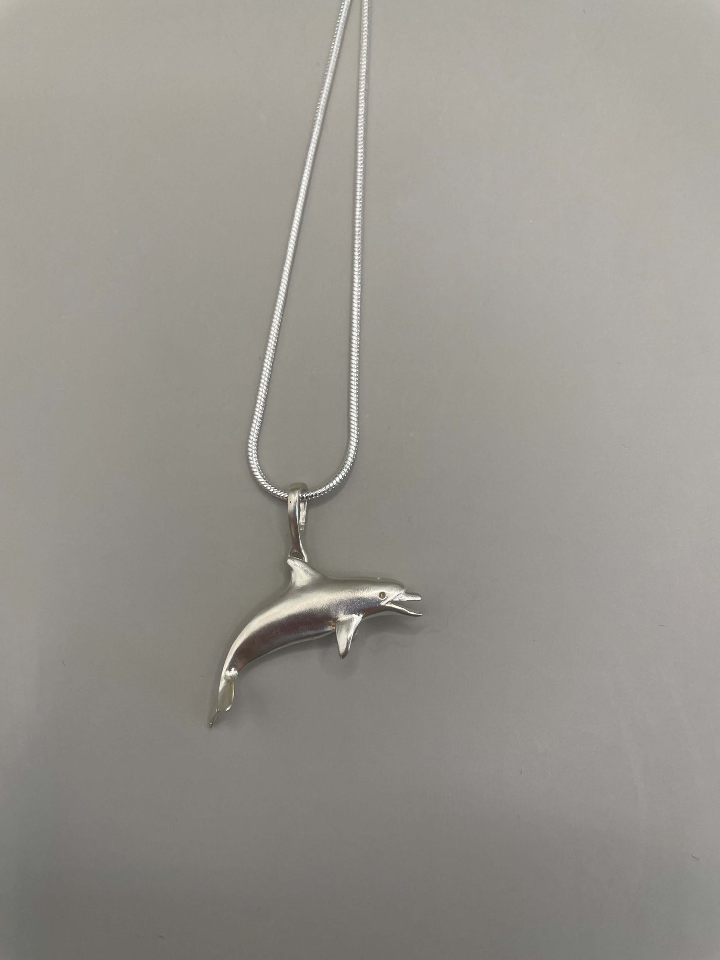 Dolphin Necklace, 925 Sterling Silver