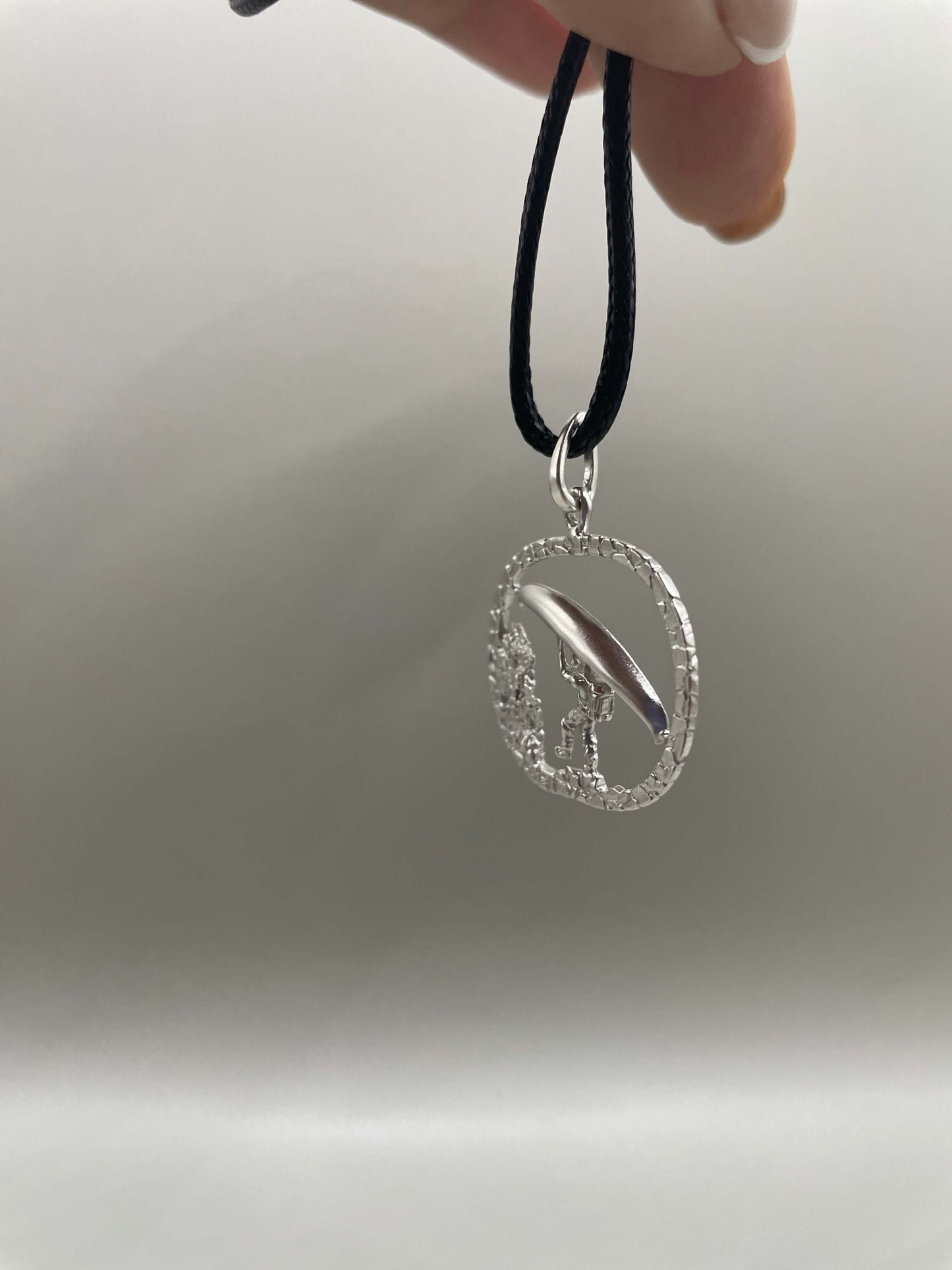 Canoe, 925 Silver, 3D Pendant