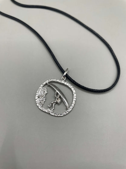 Canoe, 925 Silver, 3D Pendant