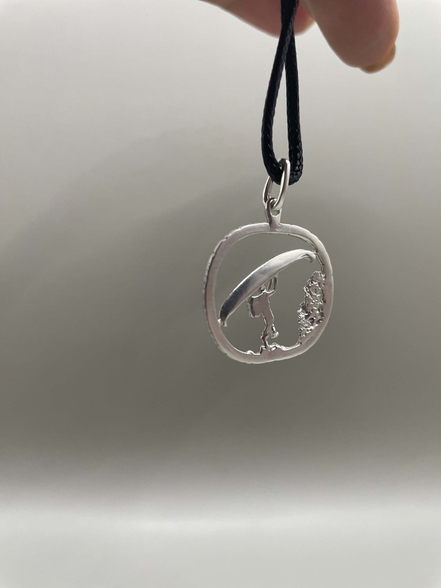 Canoe, 925 Silver, 3D Pendant