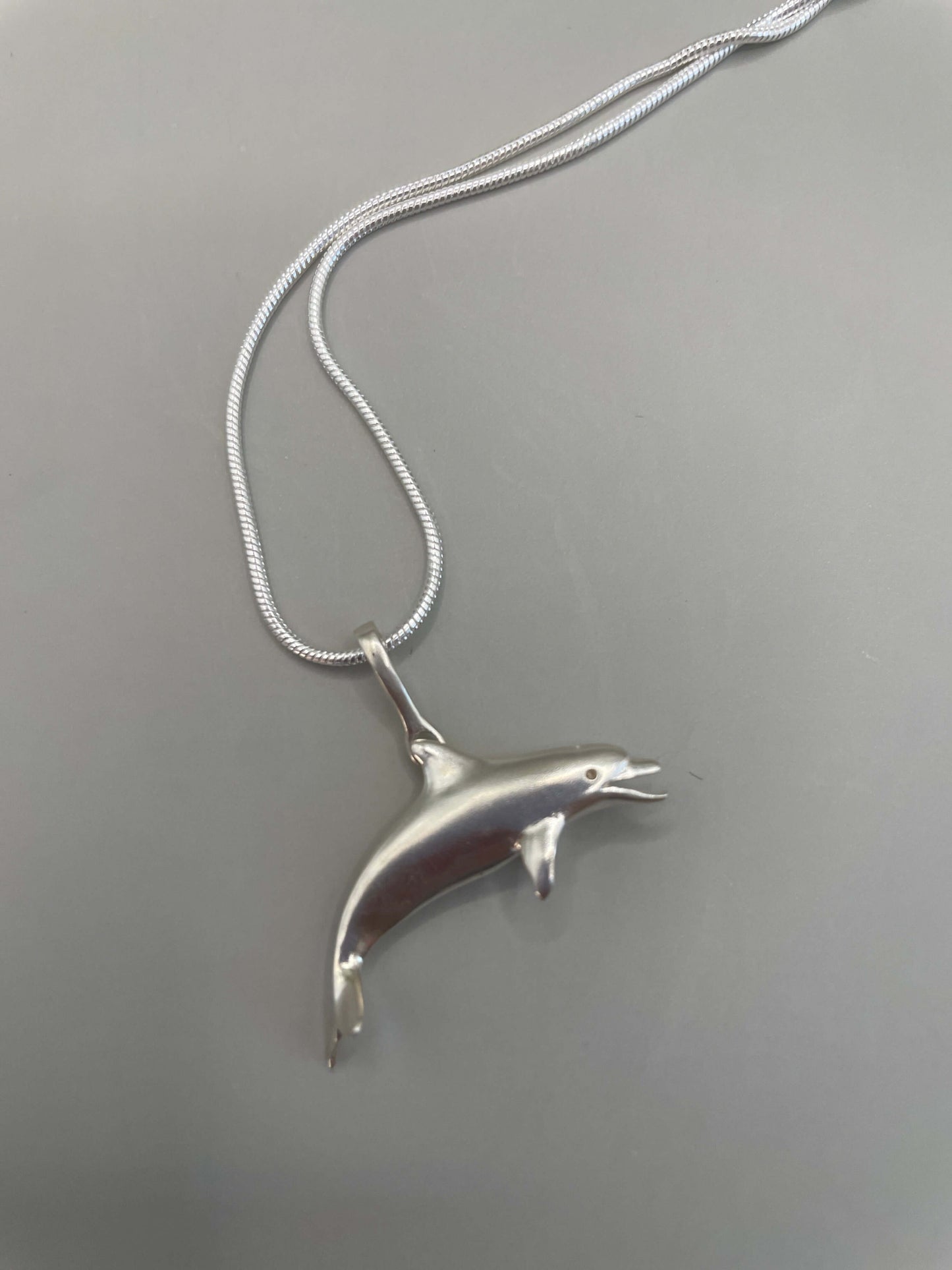 Dolphin Necklace, 925 Sterling Silver