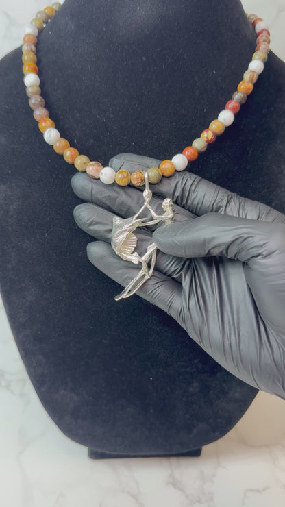 Swordfish Diver 925 Sterling Silver Hand Made Necklace | One-of-a-Kind Coastal Art