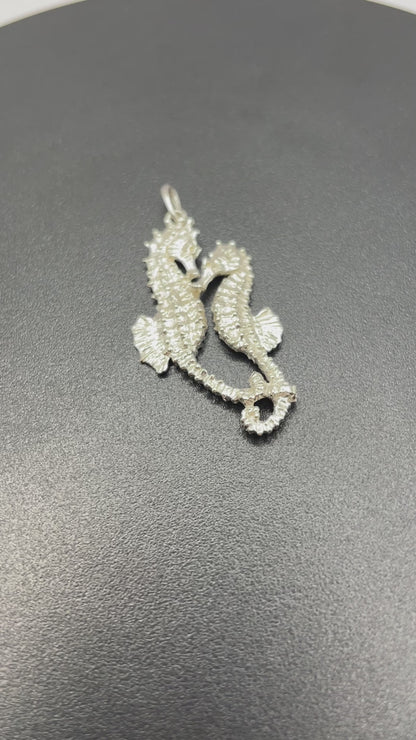 Sea Horse Necklace, 925 Silver