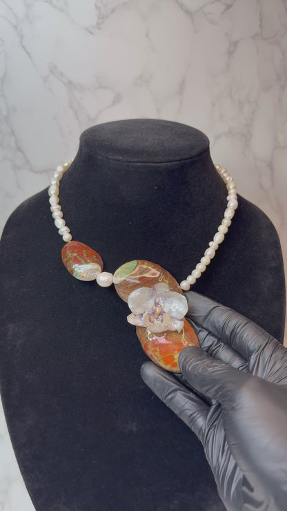 Lilia Real Starfish & Preserved Flower Necklace| Handmade Ocean & Botanical Jewelry