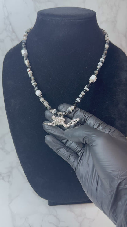 Scuba diver 925 Sterling Silver Hand Made Necklace | One-of-a-Kind Coastal Art