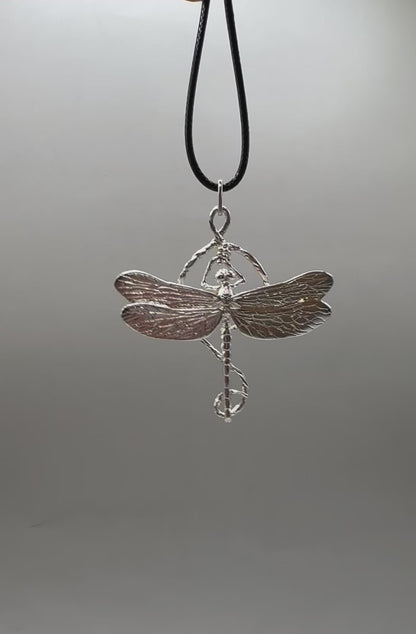 Dragonfly Necklace, 925 Sterling Silver