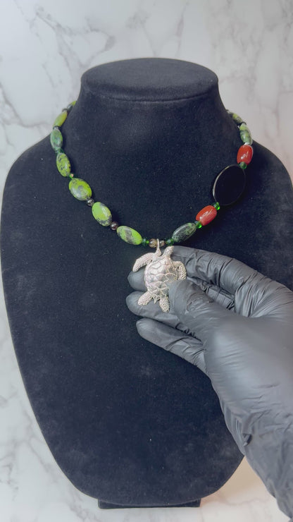 Laura 925 Sterling Silver Hand Made Necklace | One-of-a-Kind Coastal Art