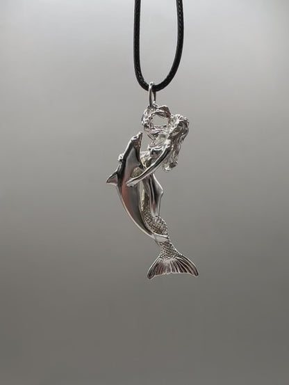 Mermaid & Dolphin Pendant 3D Pendant