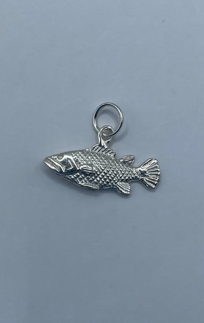 Snapper Fish, 925 Silver, 3D Pendant - Lluch Jewelry