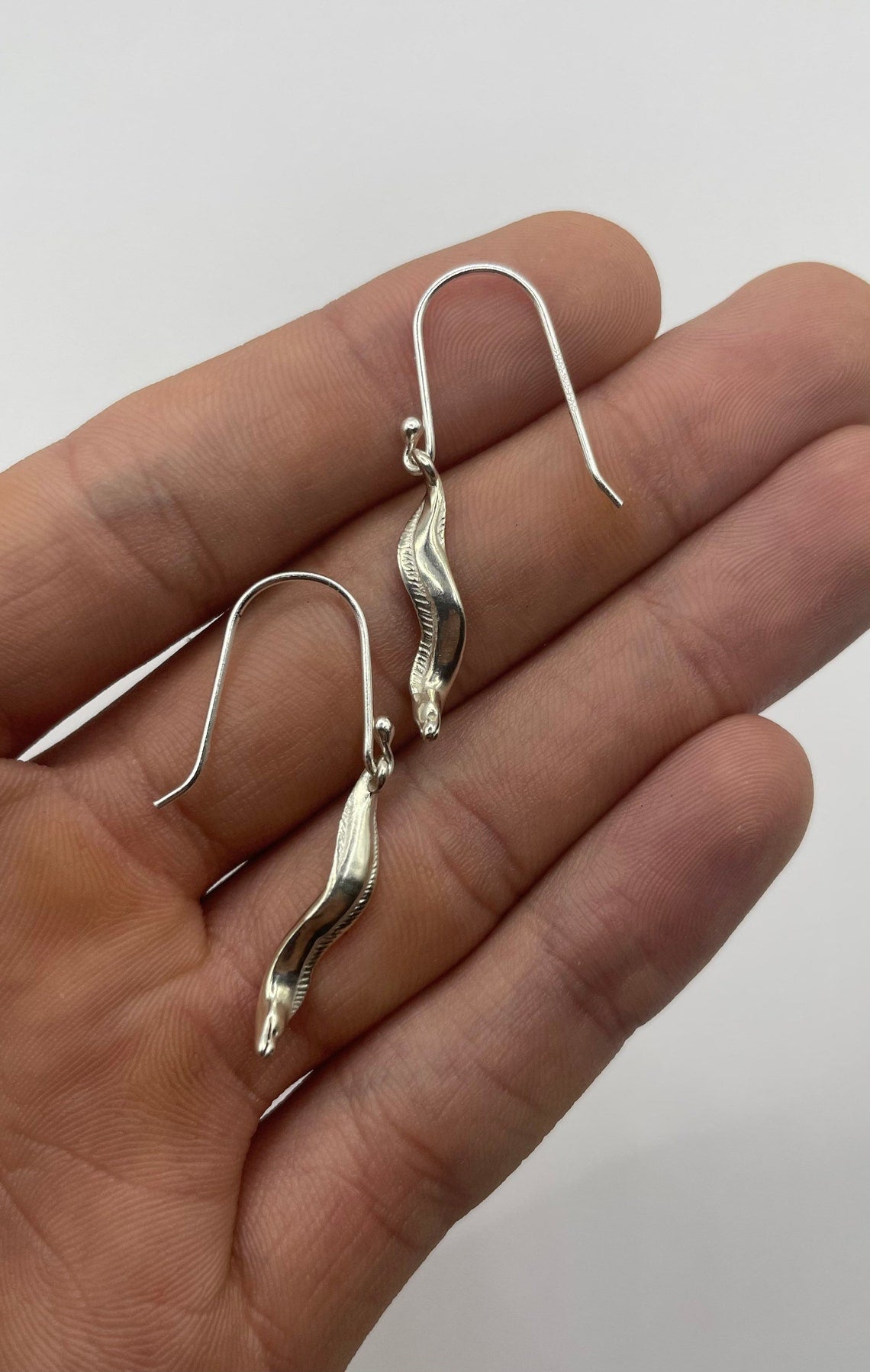 Moray Eel Earrings - Lluch Jewelry