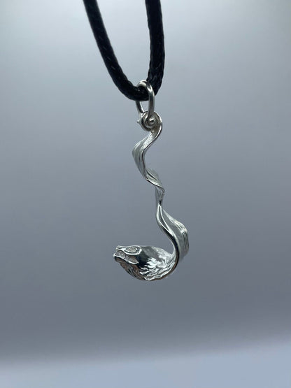 Realistic Moray Eel Necklace 925 Sterling Silver - Lluch Jewelry