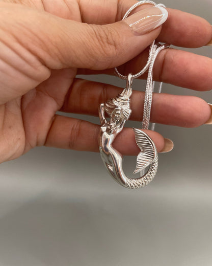 Mermaid 3D Pendant - Lluch Jewelry